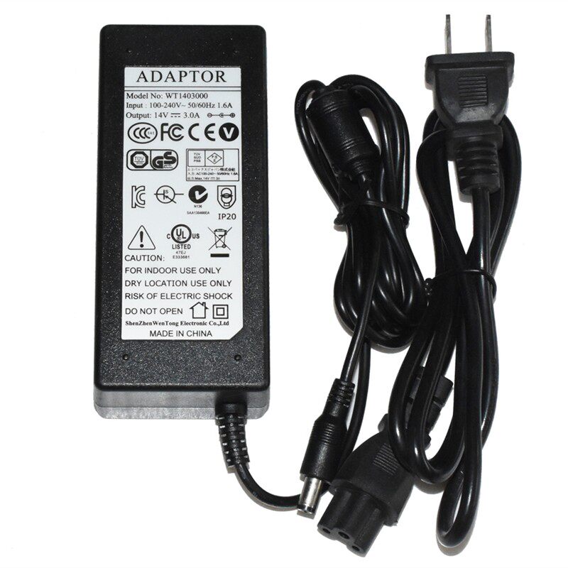 ADAPTOR文通14V3.0A电源适配器型号WT1403000