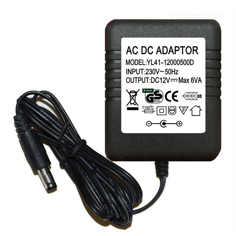 ADAPTOR茵莉DC12V Max 6VA 500mA电源适配器型号YL41-12000500D