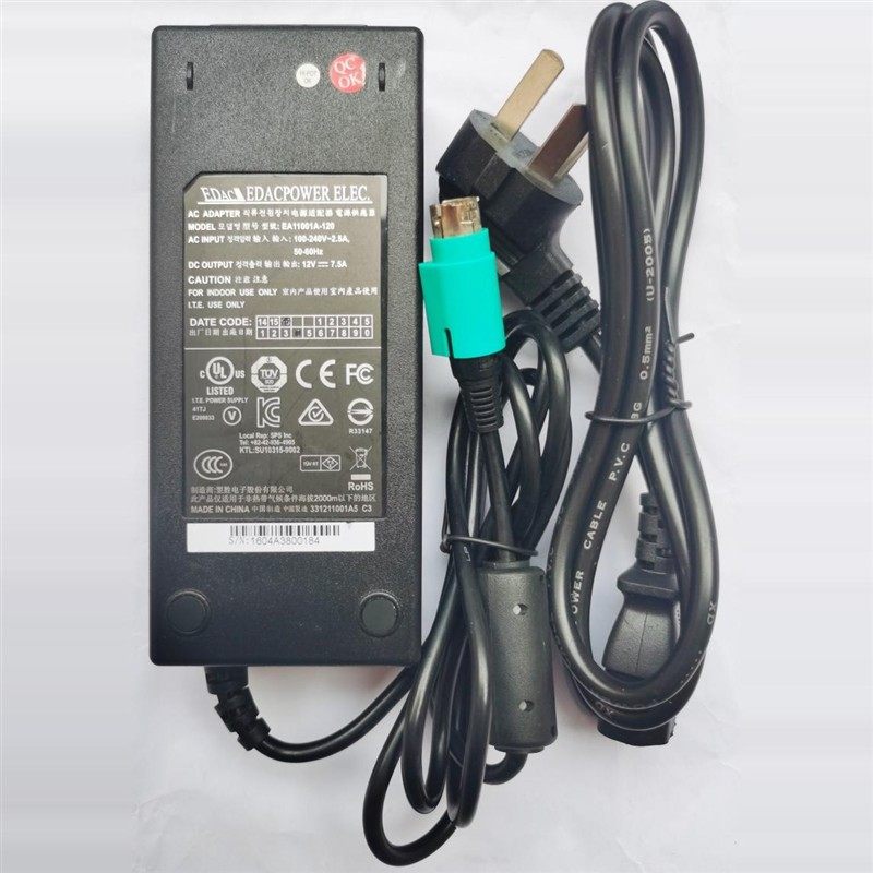 翌胜12V7.5A外部90W网件存储器电源rn20400 NAS网络存储器适配器