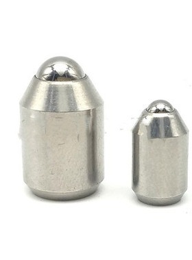 弹簧定位球头柱塞 光身波珠 无台阶弹弓珠BSZP5 6 8 10 12