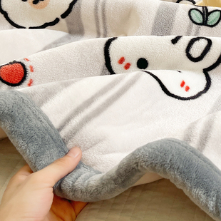 法兰绒毛毯珊瑚绒沙发空调小毯子铺床牛奶绒办公室午睡披肩盖毯被