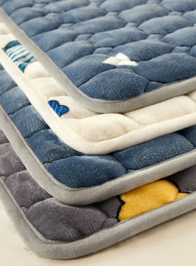 牛奶法兰绒床垫褥子毛毯铺床宿舍单人床垫子软垫家用冬天加厚保暖