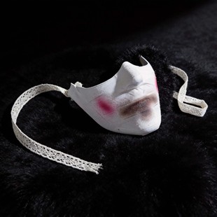 杀戮的天使扎克cos面具周边绷带面具手作半脸预制cos妆面具