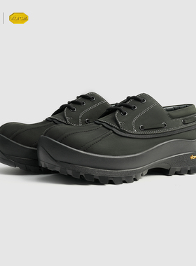 TCMADExLRxVIBRAM低帮厚底猎鸭鞋翻毛牛皮城市户外工装德比徒步鞋
