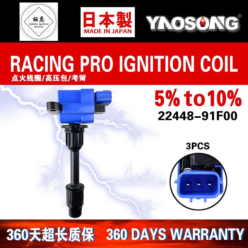 适用日产尼桑200SX/Silvia180SX高能点火线圈SR20DET/22448-91F00