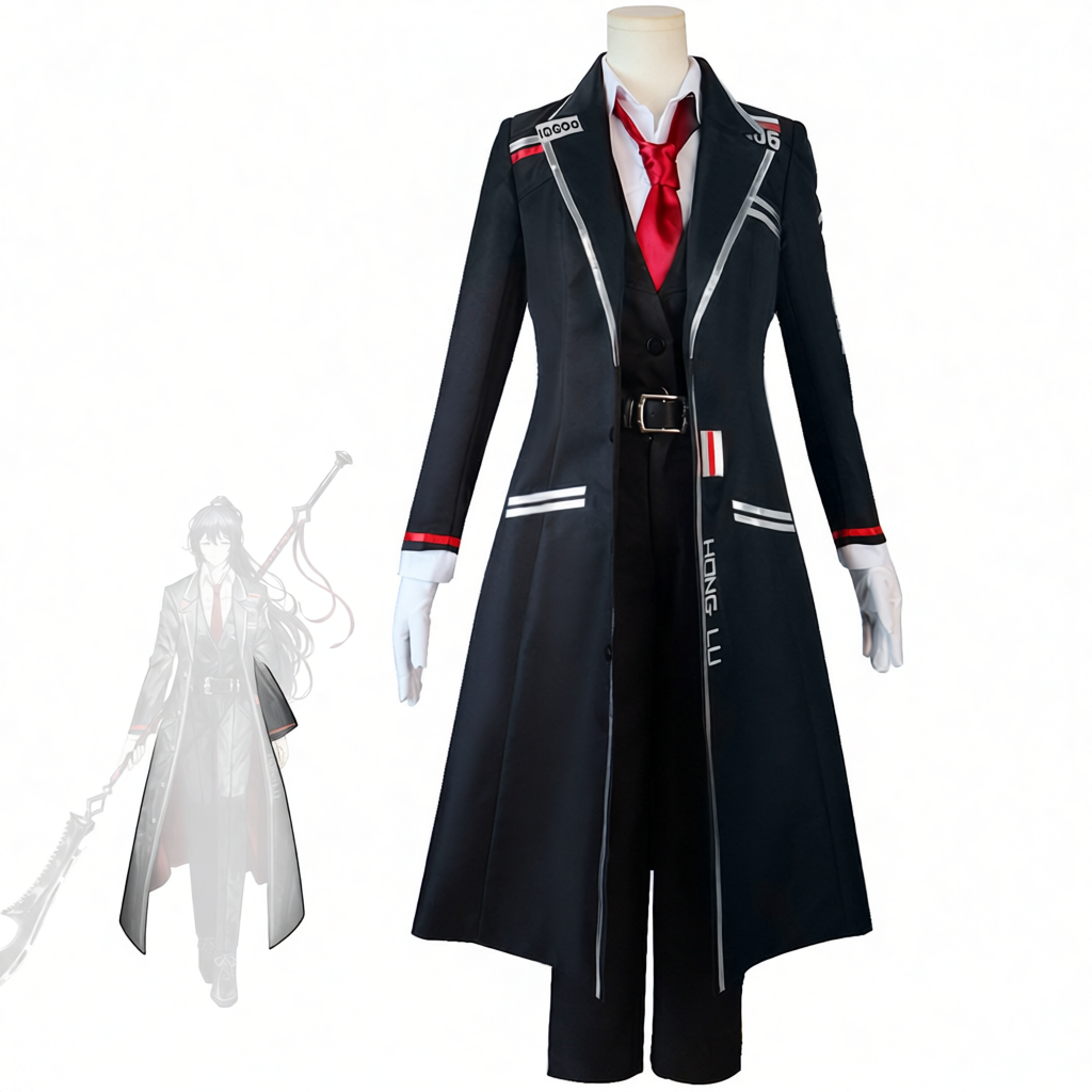 边狱巴士公司cos服鸿璐浮士德cos服长款游戏黑色制服cosplay服装