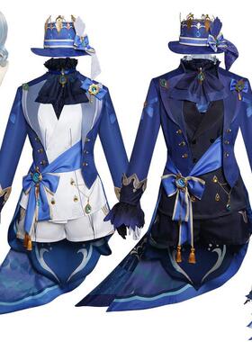 原神芙宁娜cos服枫丹黑水神荒服芙卡洛斯cosplay服饰