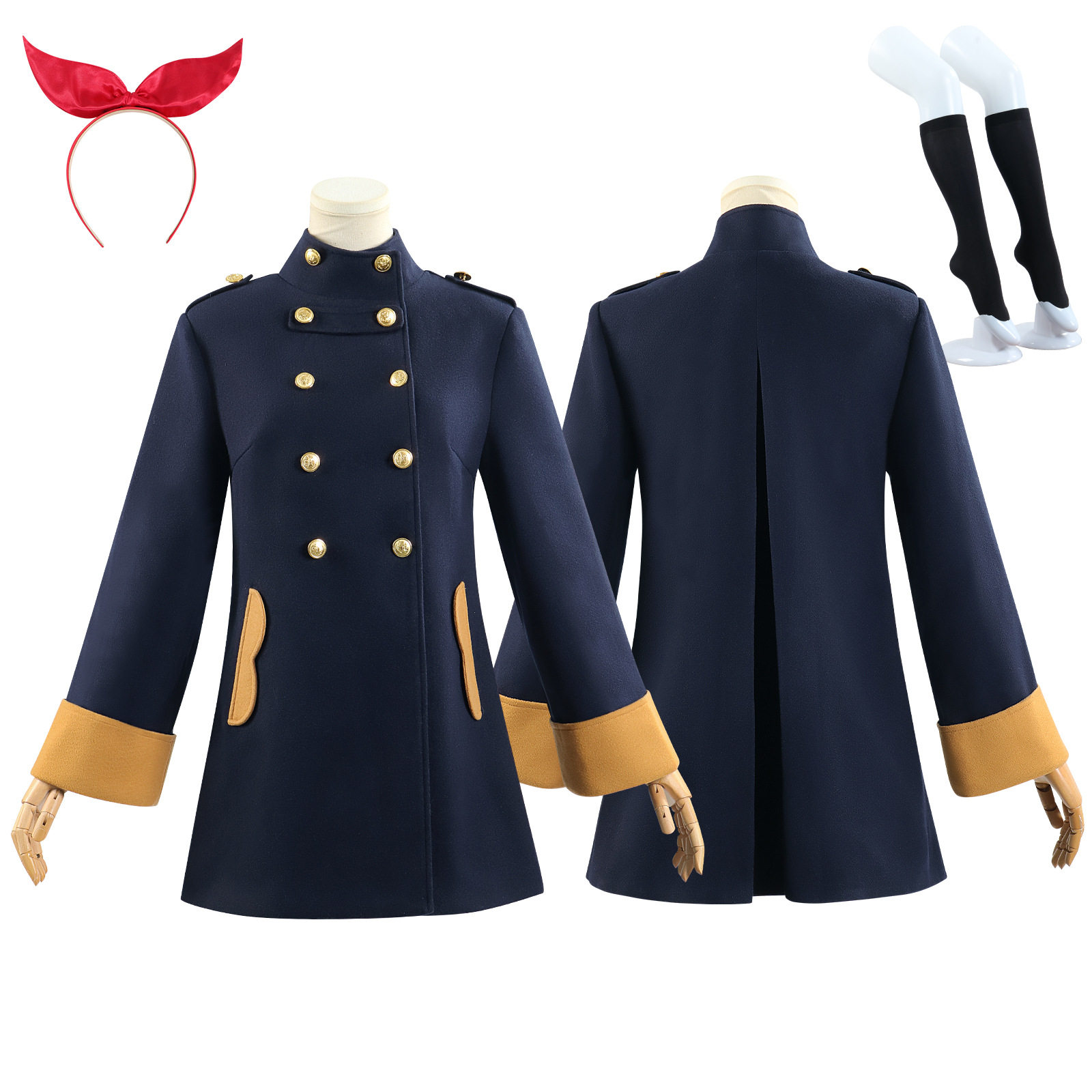 偶像活动cos服星光学园星宫莓冬季校服cosplay冬装外套毛呢大衣
