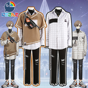 Vtuber虚拟主播 Luxiem彩虹社cos服Alban Knox新衣男cosplay动漫