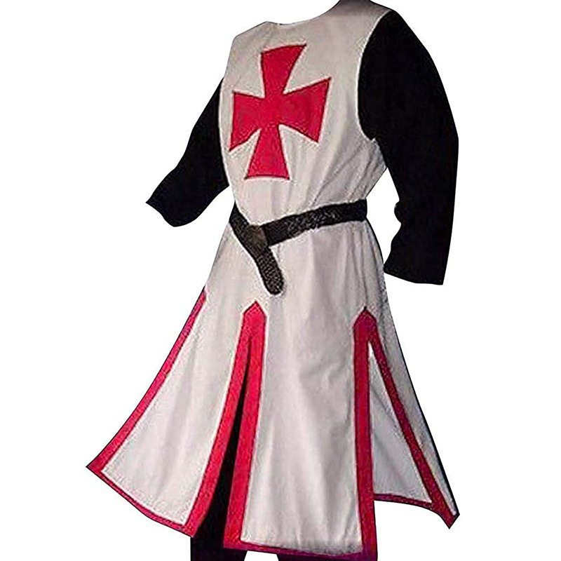 中世纪十字军演出服骑士外套斗篷文艺复兴服装cosplay角色扮演出图片