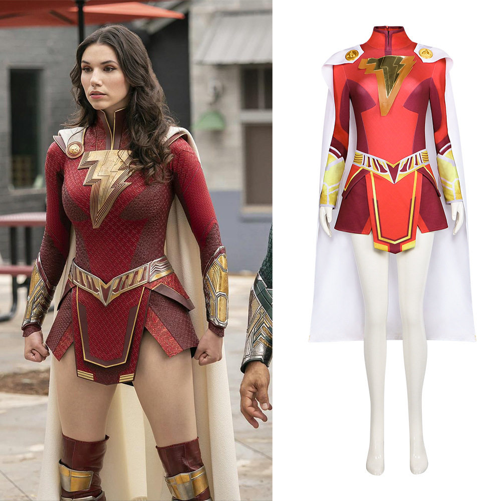雷霆沙赞2众神之怒cos服Shazam女超人连体衣cosplay服扮演服