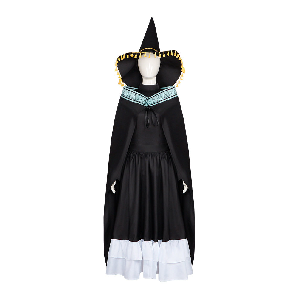 尖帽子的魔法工坊cos服coco可可黑色魔法连衣裙cosplay万圣节服装