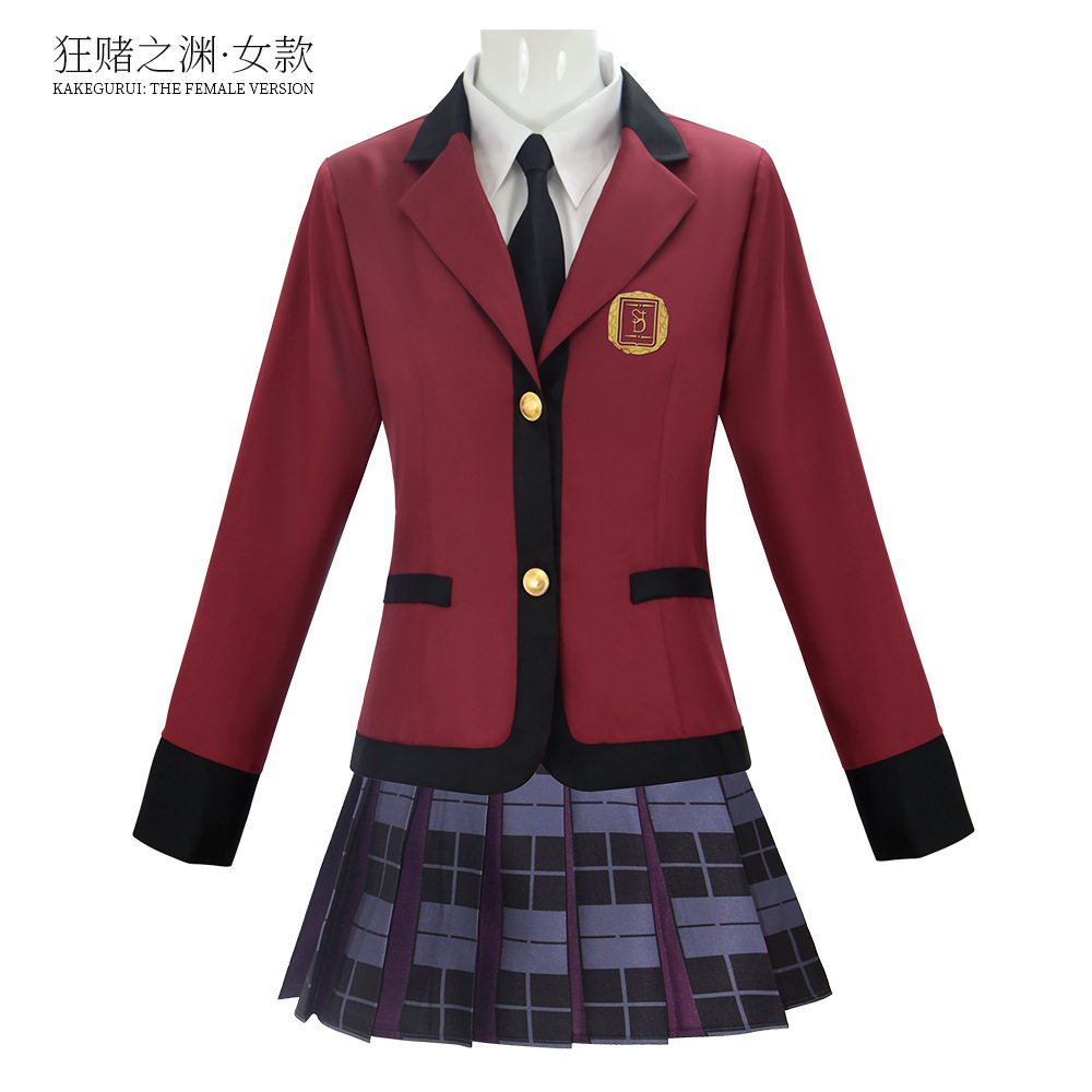 狂赌之渊真人版蛇喰梦子电影校服套装cosplay万圣角色扮演服饰