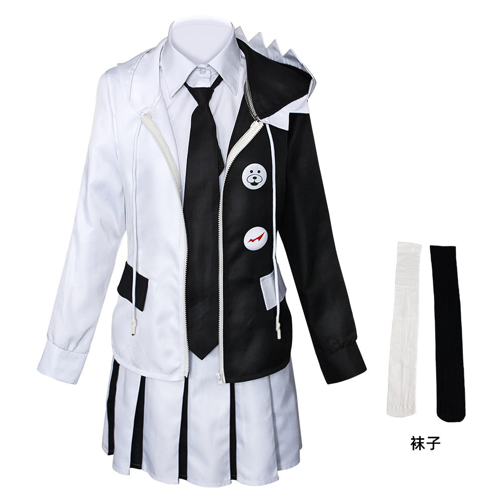 弹丸论破黑白熊拟人服装万圣节cosplay动漫服装源头厂家现货