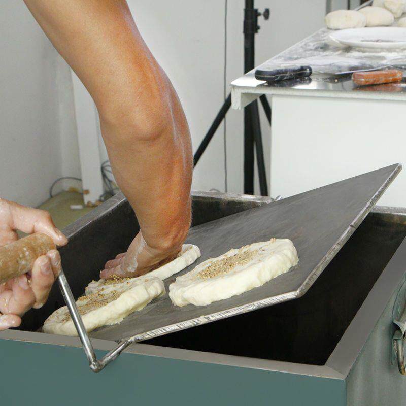 直销翻板烧饼炉老式老款吊烧锅饼炉机器燃气烤箱梅干菜烤炉火烧炉