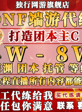 dnf代练地下城与勇士端游代练升级团本托管养号回归名望打造主C