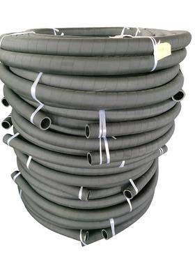 黑色夹布胶管 农业排灌加厚橡胶管道 12M细长柔软夹布排水橡胶管