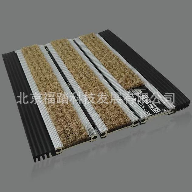 新款现铝合金吸水地毯地垫户外地铁门厅幼儿园橡胶金属除尘地垫