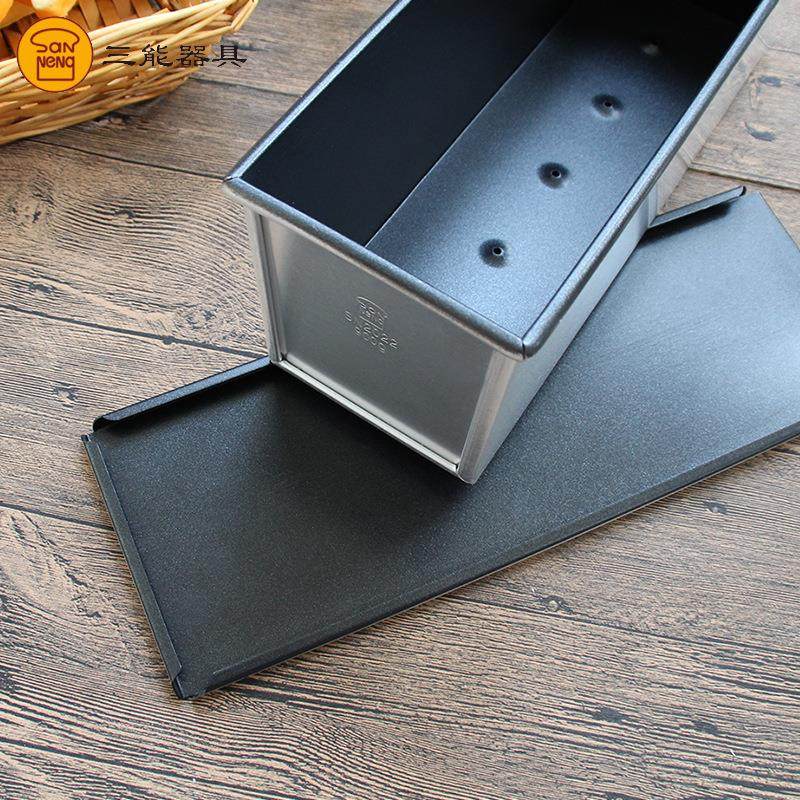 三能吐司模具900g带盖长方形面包模具烤箱用不沾土司盒SN2022,厨房/烹饪用具,烘焙模具,淘宝优惠券,粉丝福利购,淘宝优惠卷