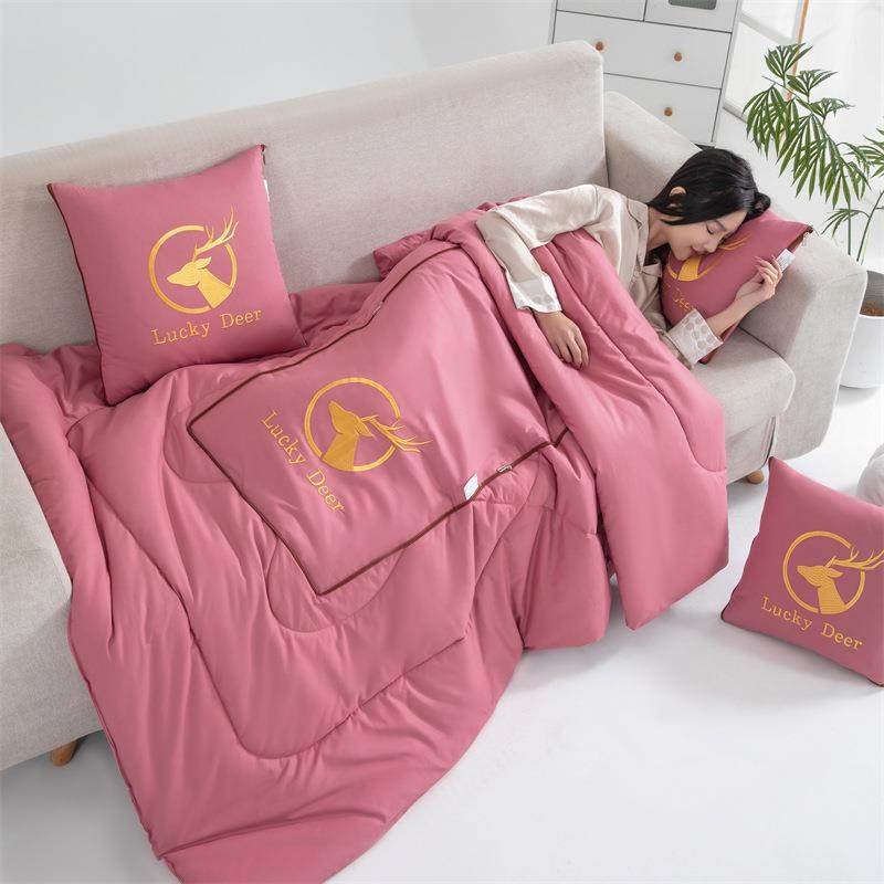 多功能二合一抱枕被子全棉绣花抱枕被汽车沙发靠垫被子广告礼品,居家布艺,抱枕被,淘宝优惠券,粉丝福利购,淘宝优惠卷