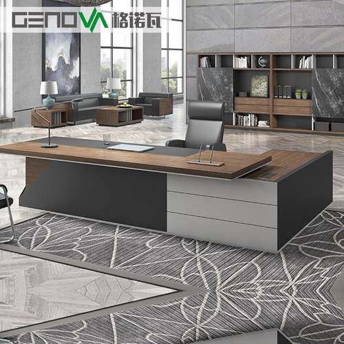 广东总裁桌老板桌简约现代办公家具办公室新款经理桌大班台主管桌