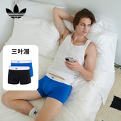 Adidas阿迪达斯三叶草男士 运动透气柔软防摩擦 新款 内裤 纯棉四角裤