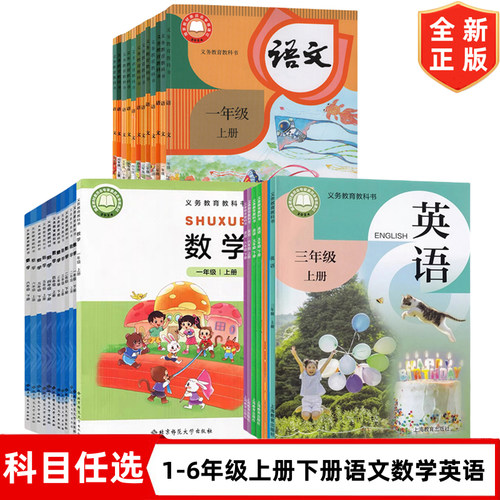 【深圳市沈阳市等地使用】正版2026小学123456一二三四六五年级上册下册语文数学英语全套课本教材教科书人教语文北师数学沪教英语