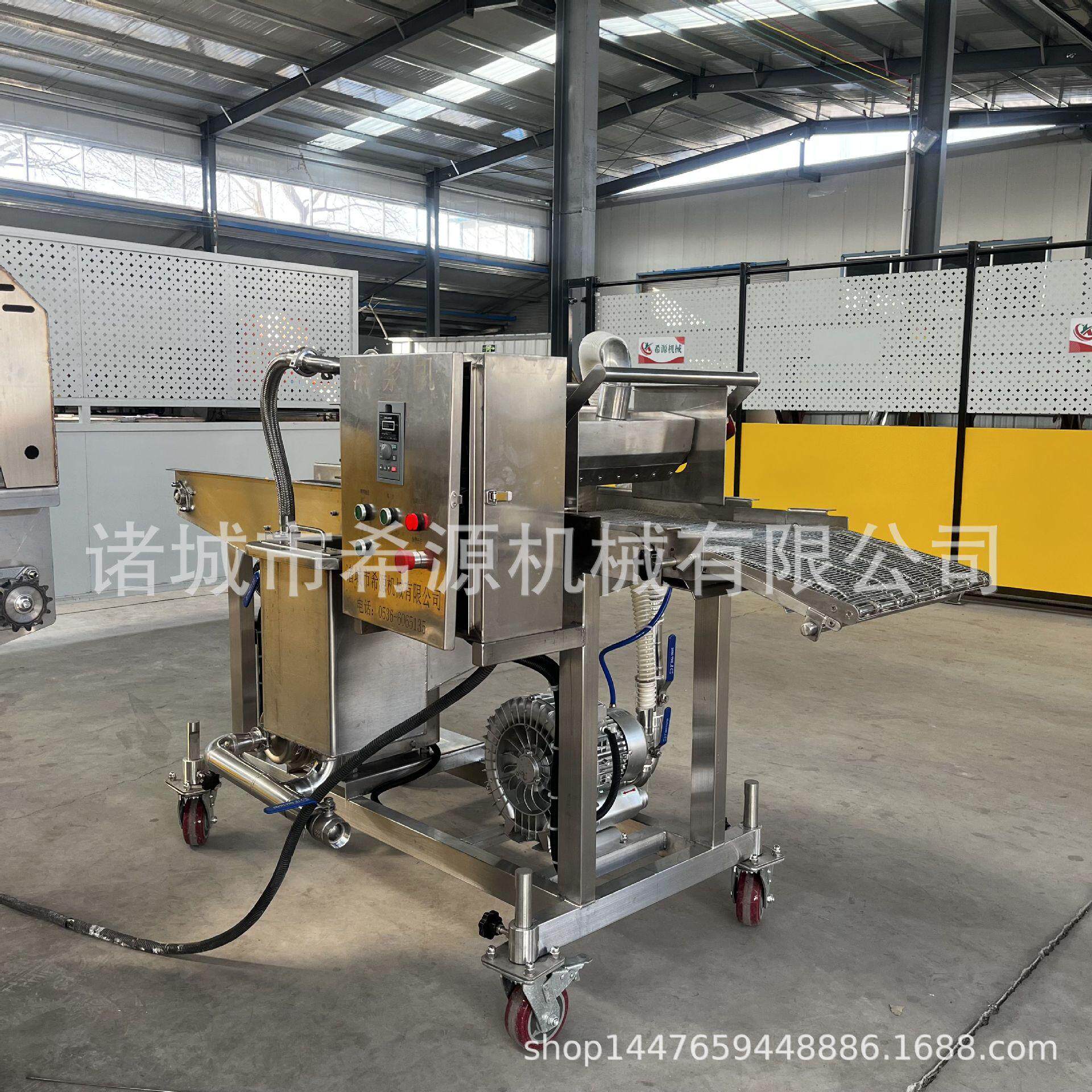 麦丽素巧克力淋浆机 梦龙派涂巧克力机器 奶香面包片上浆液机