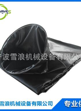 200mm 300mm 矿用风筒布 矿井导风筒PVC黑色涂覆布通风管排风管