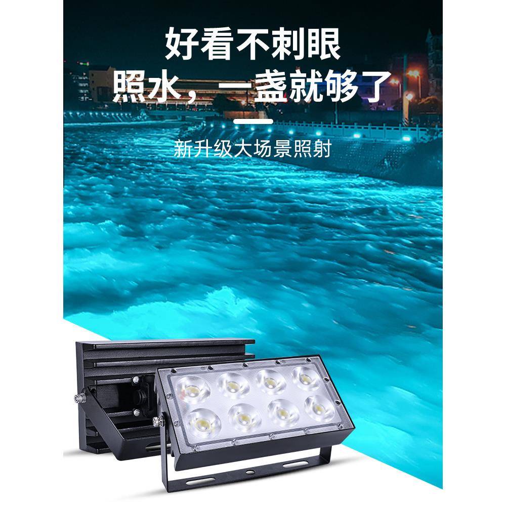 水面泛光灯景观灯220V室外花池装饰灯水幕墙灯水景灯彩色射灯