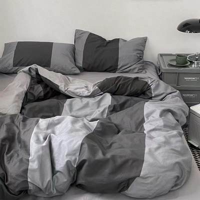 4 pcs bed sheets set beddings cotton flat sheet pillowcases