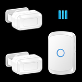 二对一一体式 欢迎传感器商店入口传感器门铃欢迎设备语音提示商业