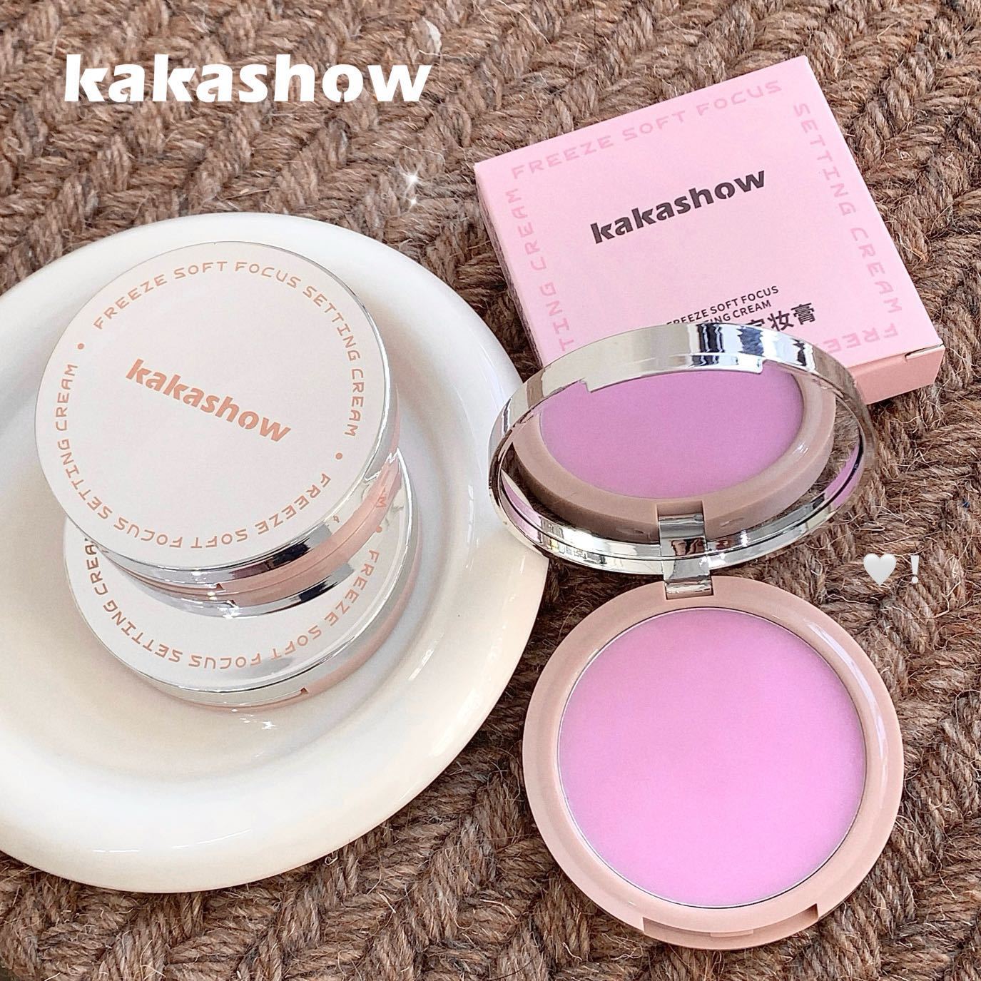 新款 定格柔焦膏哑光无粉感补妆定妆防水防汗膏转粉粉饼蜜粉/散粉