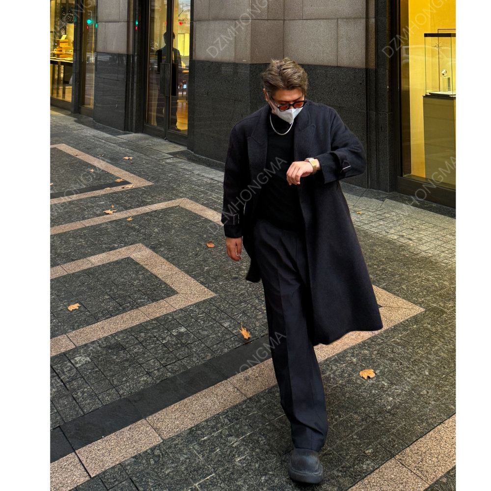 【大重码】秋冬男士休闲宽松潮流英伦加厚袖袢手缝羊毛双面呢大衣,男装,毛呢大衣,淘宝优惠券,粉丝福利购,淘宝优惠卷