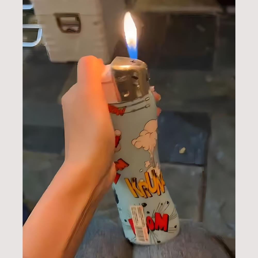 卡通巨无霸超大号打火机大容量个性创意加长加大耐用送男友抖音潮