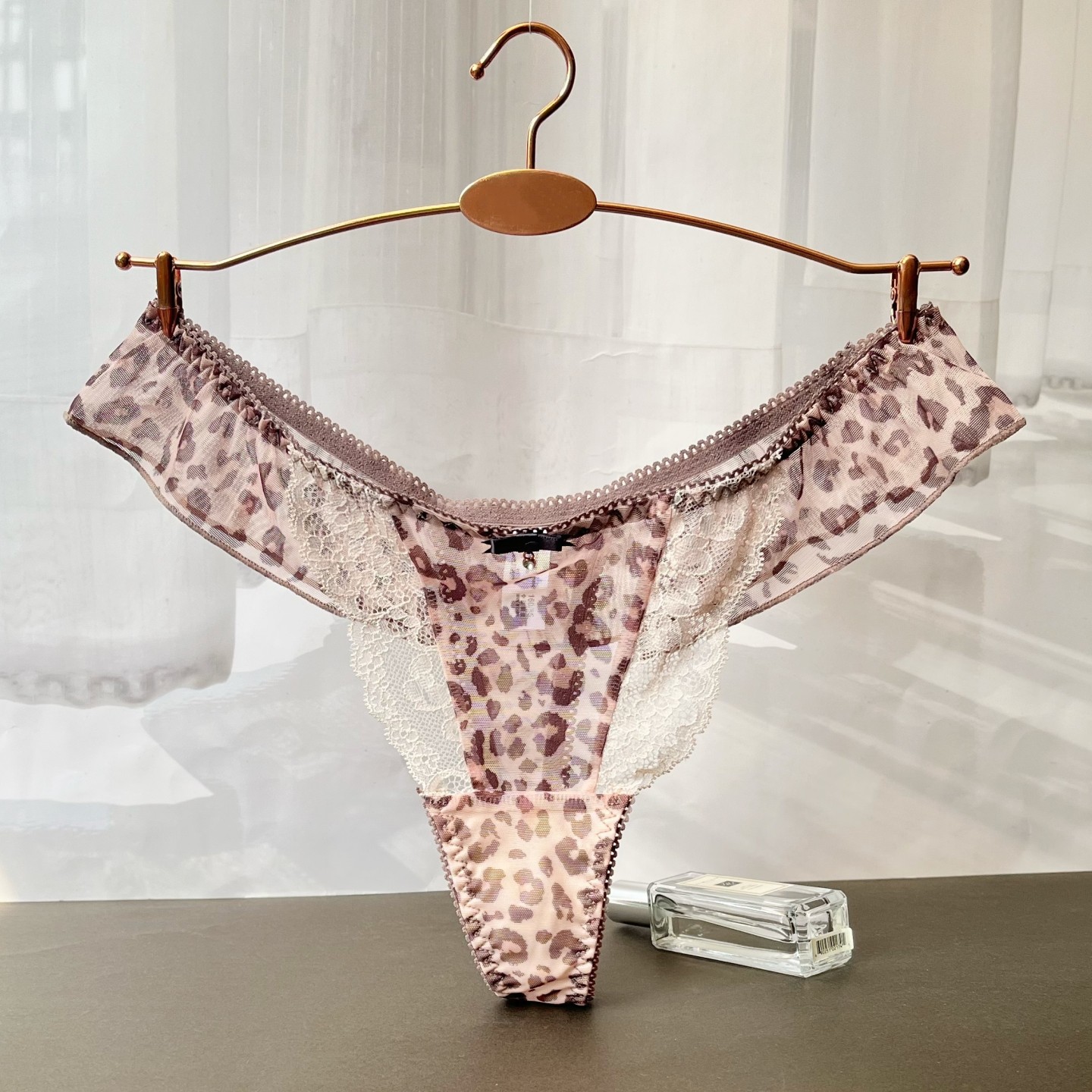 性感风豹纹蕾丝丁字裤女透视网纱低腰 火辣情趣可拆卸流苏无痕T裤,女士内衣/男士内衣/家居服,女丁字裤,淘宝优惠券,粉丝福利购,淘宝优惠卷