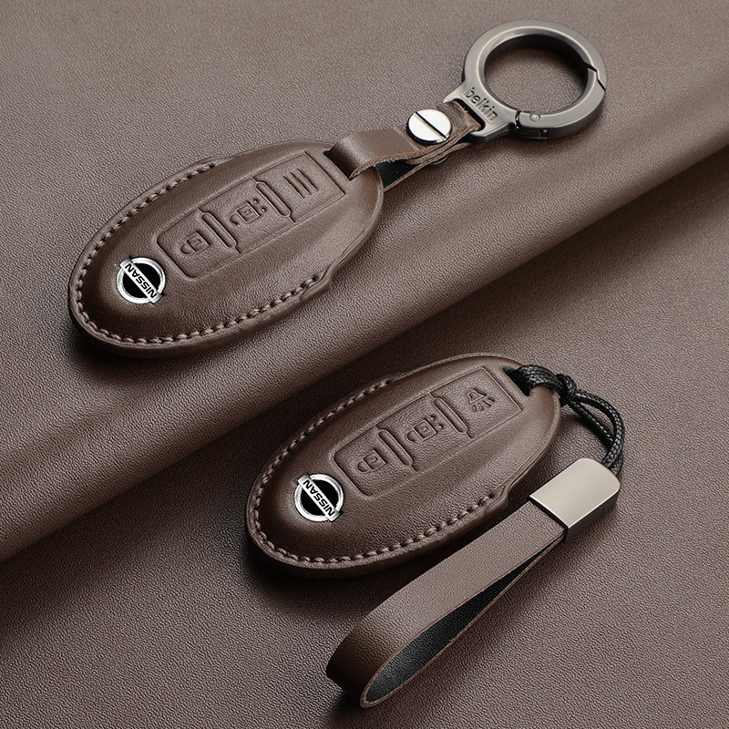 日产真皮钥匙保护套奇骏天籁