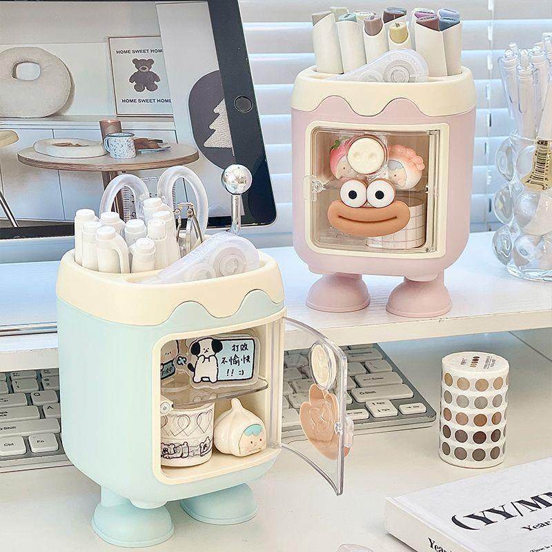 猪猪笔筒学生文具礼物儿童少女摆件书桌办公室桌面多功能收纳盒,收纳整理,笔筒,淘宝优惠券,粉丝福利购,淘宝优惠卷