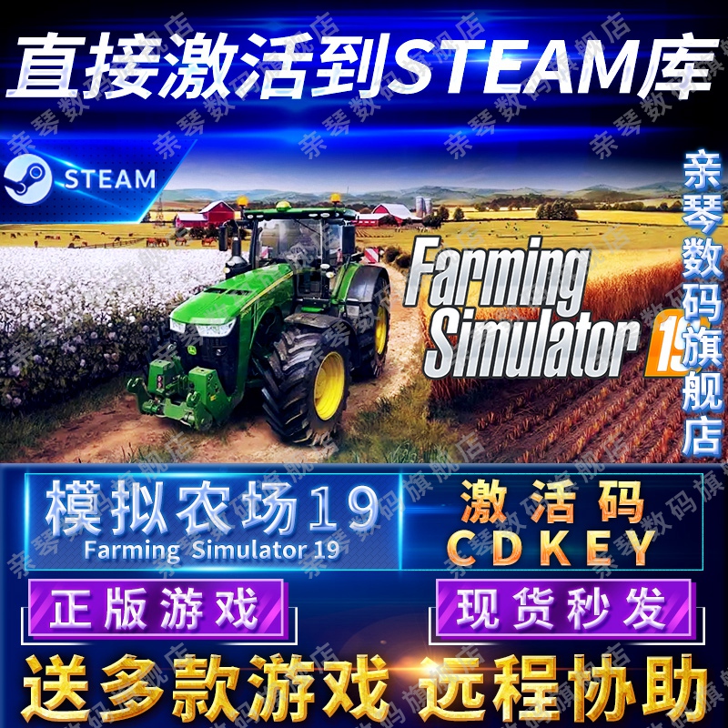 Steam正版模拟农场19激活码CDKEY国区全球区Farming Simulator 19农业模拟19电脑PC中文游戏 电玩/配件/游戏/攻略 STEAM 原图主图