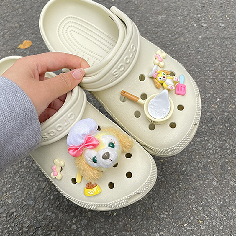 crocs卡骆驰饼饼洞洞鞋配饰鞋花