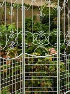 高18米铁线莲花幕架 促欧式 花园隔断 花插片 铁艺屏风 植物爬藤架