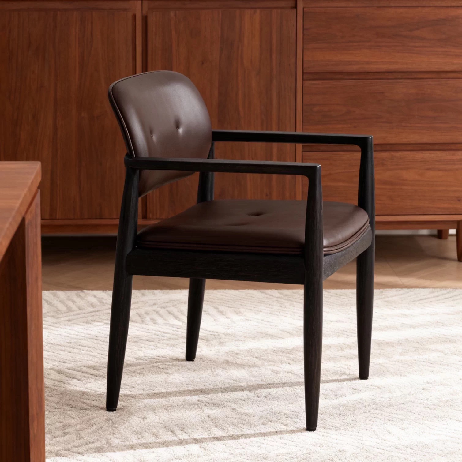 意式高端餐椅单人休闲家用