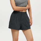 女夏季 薄款 外穿宽松直筒裤 oneup户外防泼水褶皱运动短裤 子沙滩裤