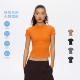 T恤女夏运动健身服瑜伽上衣 紧身短袖 oneup裸感超弹系列 塑形修身
