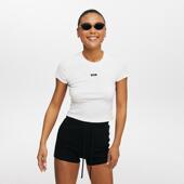 弹力短袖 T恤美式 正肩女夏季 oneup基础短款 纯色修身 运动休闲上衣