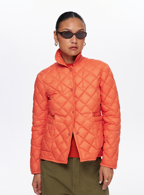 oneup内胆式轻薄款白鸭绒羽绒服女秋冬季内搭修身收腰娃娃领外套