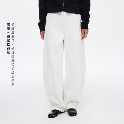 【复古棕色灯芯绒裤子】