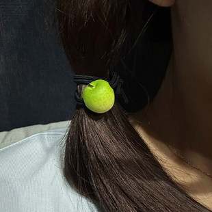 创意青苹果发饰头花头饰2025新款新中式盘发短发古风女士汉服好看