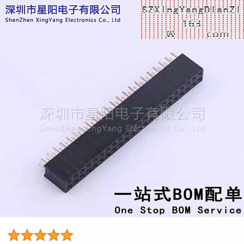 CS-1166SDIG-2X22(H8.5) (5Pcs)安装类型 直插FH2.54 H8.5 PBT料2