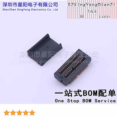 FBB05002-F30S1003K6MH22 PIN 30间距0.5mm母 立贴PIN总数30间距0